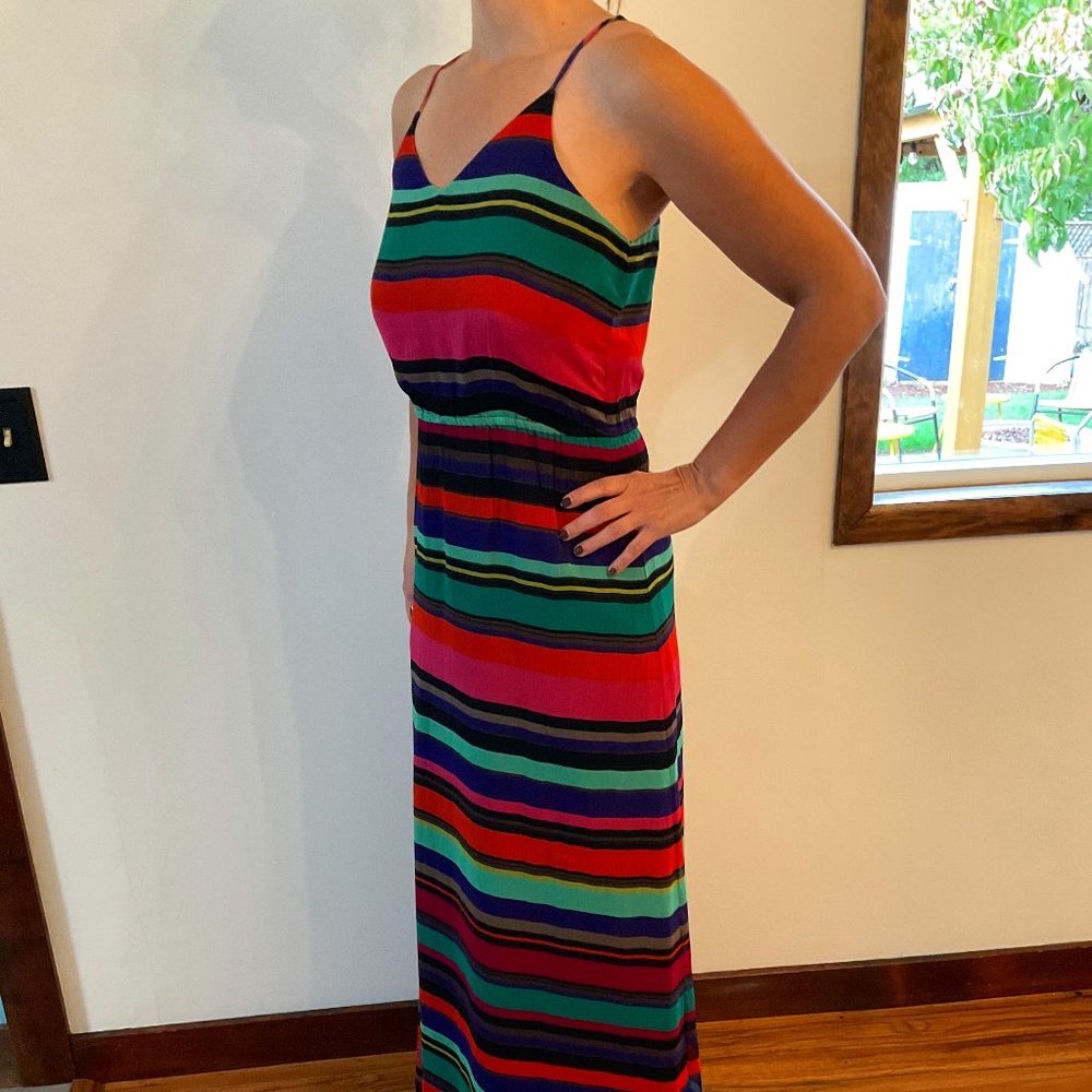 Banana Republic Striped Maxi Dress